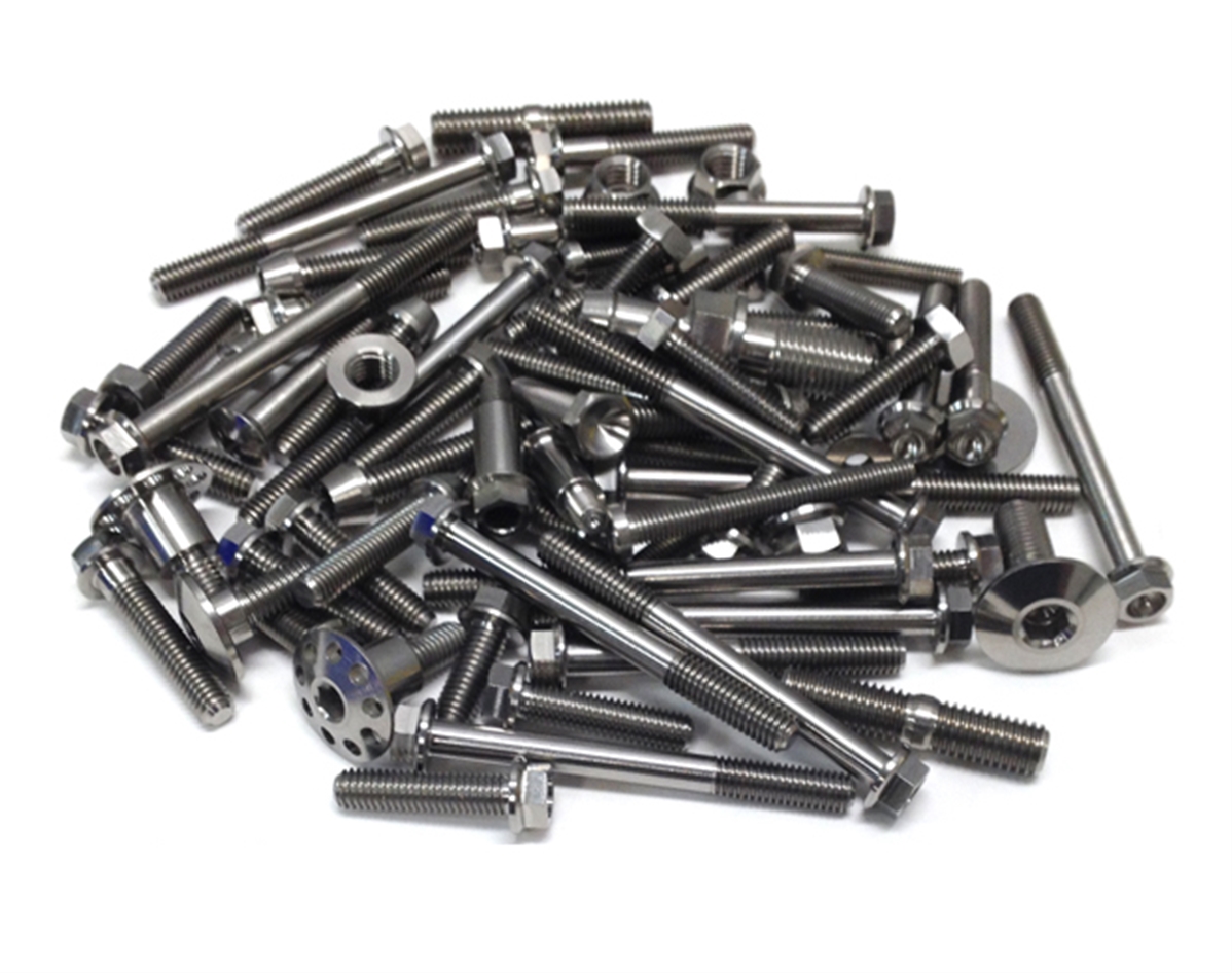 titane, kit visserie titane, kawasaki kx250f, moteur ...